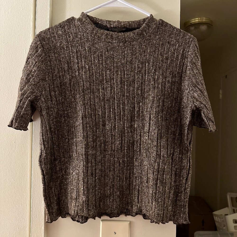 Zara Women's Brown Top in M
